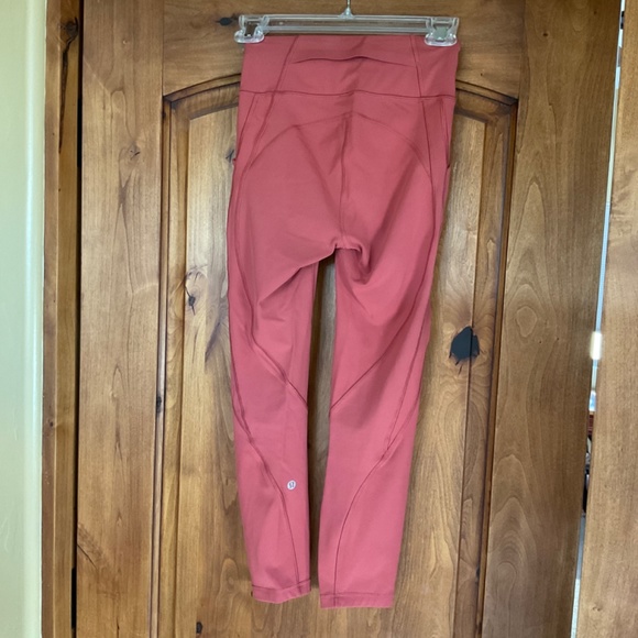 Lululemon time to sweat HR tight 23” Brick Rose Sz 2 legging - Picture 3 of 5